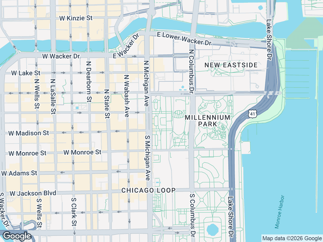 Sample retail map of Chicago retail corridor with brand logos