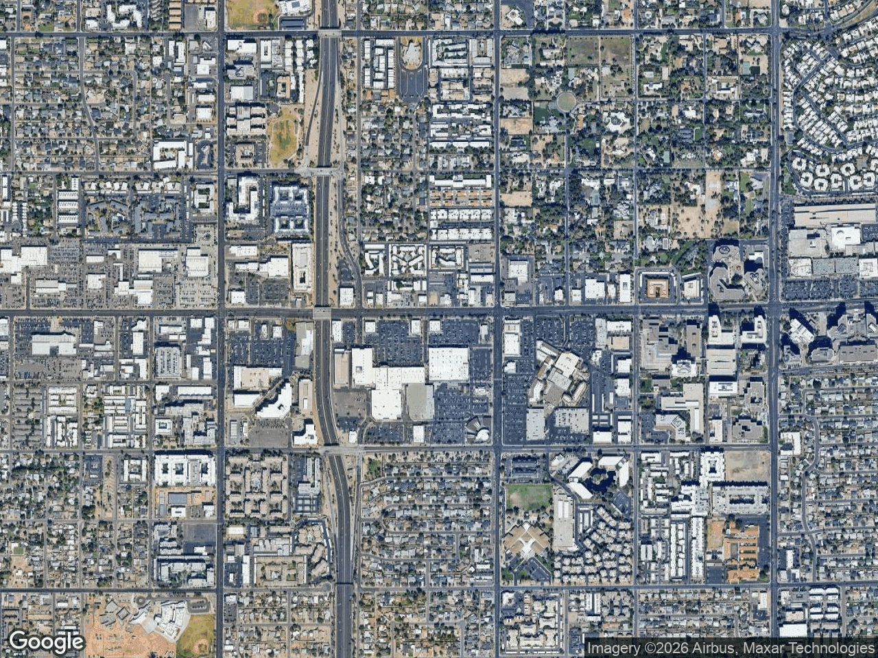 Sample satellite retail map with reviewed brand artwork