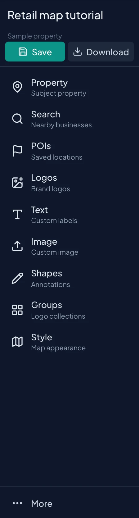 Editor controls for open download